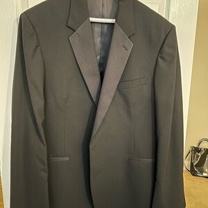 Elegant Black Men's Tuxedo Jacket, Pants and shirt